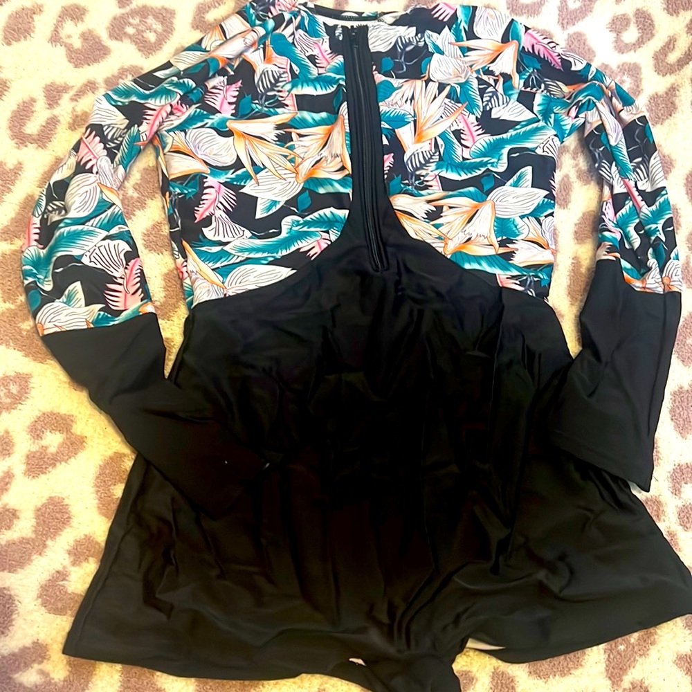 One piece surfing swimsuit